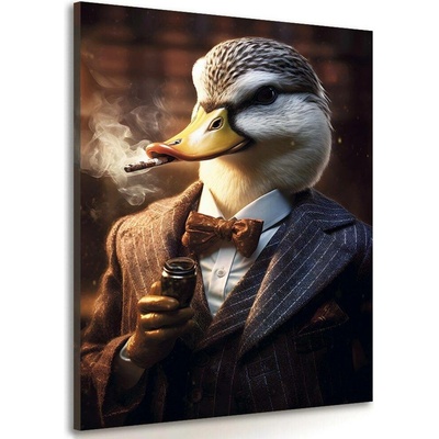 Obraz zvířecí gangster kačer - 80x120