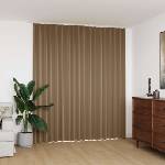 Pure Line Home Плътна завеса в цвят таупе с перделък, 290 x 245 см