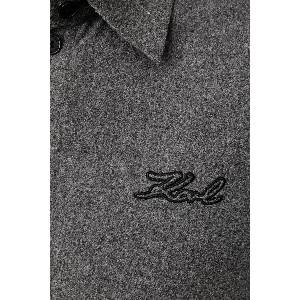 KARL LAGERFELD риза дамска с добавена вълна (B4W11024)
