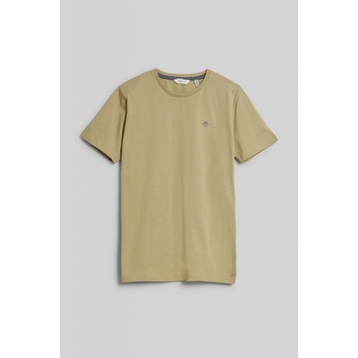 Gant Shield Ss T-shirt Beige Green