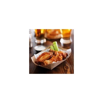 Image 1 of Картонени чинийки гондола голяма крафт картон 17/10/4, 5 cm 50бр (е-33751)