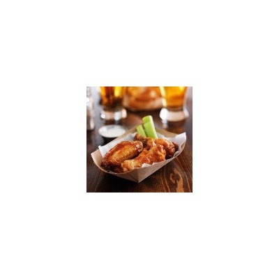 Картонени чинийки гондола голяма крафт картон 17/10/4, 5 cm 50бр (е-33751)