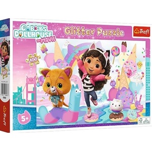 Trefl Glitter Puzzle 100 Къщата на Габи за кукли (93987)