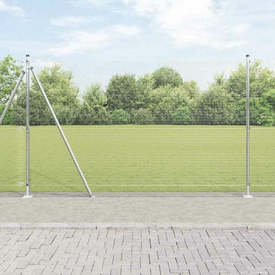 vidaXL Svařovaná drátěná plotina s betonovou základnou 10 x 1,5 m