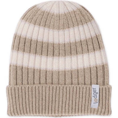Lodger čiapka Stripe Merino béžová