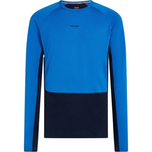 Icebreaker Мъжко мериносово термобельо Icebreaker Merino 260 Zoneknit L/S Crewe Merino base layer - Midnight Navy / Lazurite / Cb (015-2298-0313)
