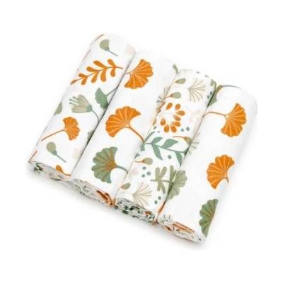 T-Tomi Cloth Diapers Ginkgo Leafs 76 x 76 cm 4 ks