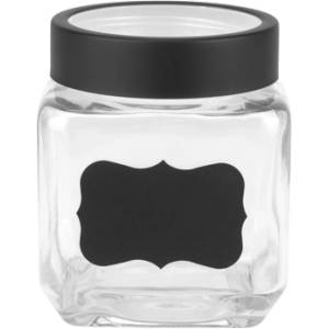 Horecano TOP-Стъклен буркан за съхранение с табелка за надписване 500ml (82771-10.5) (0132153)