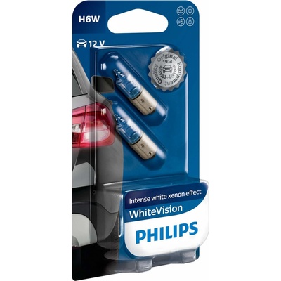 Philips BlueVision H6W BAX9s 12V 6W