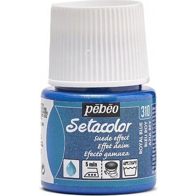 Barva na textil PEBEO Setacolor Suede Effect 45 ml Royal Blue
