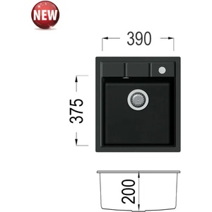 Eurolux Alex 460 Мивка за вграждане