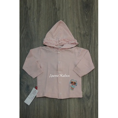 БГ БЕБЕ Розова жилетка за момиче, 74, 80