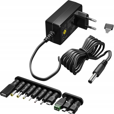 goobay Univerzálny napájací adaptér 230V 3-12V / jednosmerný 1000mA (ppadapter-70)