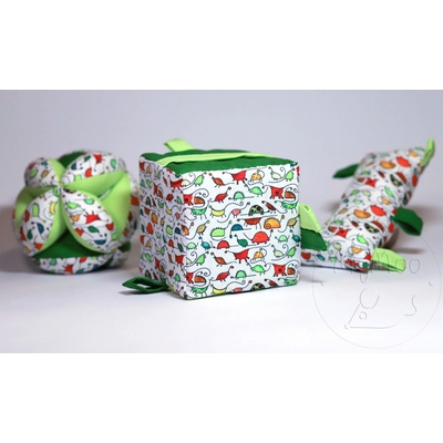 Montessori MyMoo úchopová kostka - Dinosauři