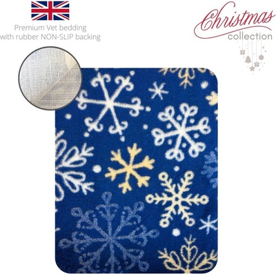 DRYBED Premium Vet Bed XMAS Snehové vločky