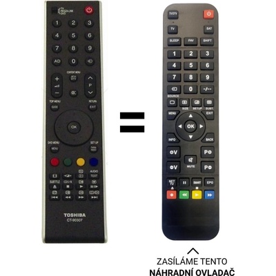 Dálkový ovladač Predátor Toshiba 37XV555D (REGZA-LINK) – Hledejceny.cz