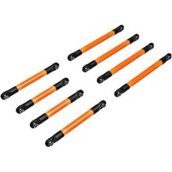 Traxxas долна биела алуминиева оранжево анодизирана (комплект)