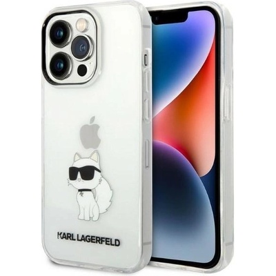 KARL LAGERFELD Кейс Karl Lagerfeld KLHCP14XHNCHTCT за iPhone 14 Pro Max 6.7", прозрачен, твърд, Ikonik Choupette (3666339087159)