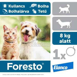 Foresto репелентен нашийник срещу кърлежи и бълхи 38 см