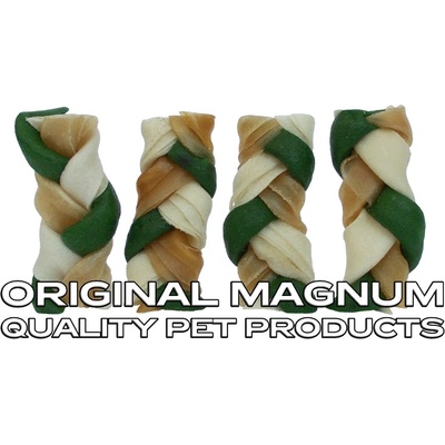 Magnum Rawhide Small braid 6,5 cm Green 40 ks