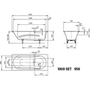 Kaldewei Vaio Set 160 x 70 cm 233623000001