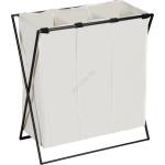 Wenko 71298800 - Кош за пране TRIO 69x76 см кремав/черен (WE0470)