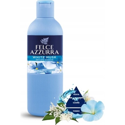 Felce Azzurra sprchový gél a pěna do koupele Muschio Bianco 650 ml