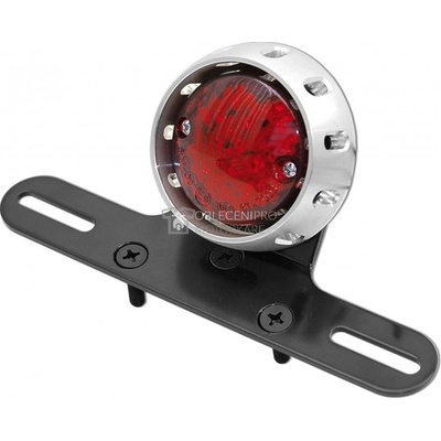 Zadní světlo LED s osvětlením a držákem RZ (průměr sklíčka 56 mm, celkem 72 mm)
