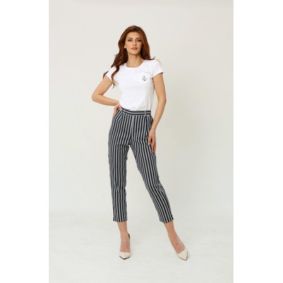 Radek's collection Дамски ленен панталон в райе 62207-463