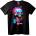 NOONEBRAND Тениска Неонов градски череп - 2XL, Black