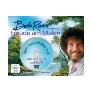 Freude am Malen-Set. Neue Landschaften in Öl. Ein Malkurs in Buch und auf DVD | Bob Ross, Annette Kowalski (ISBN: 9783809436782)