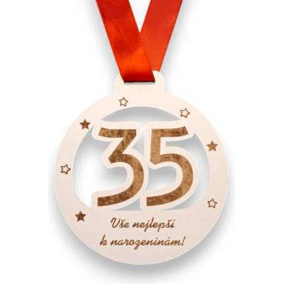Vypálímti.cz výroba laserem Jubilení medaile XL 35
