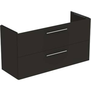 Ideal Standard i. Life A - Шкаф за мивка, 120x44x63 cm, 2 чекмеджета, сив матов въглен T5258NV (T5258NV)