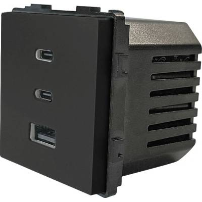 ELMARK Element usb КОНТАКТ БЪРЗО ЗАРЕЖДАНЕ 65w, ЧЕРЕН (195mfcs/bl)