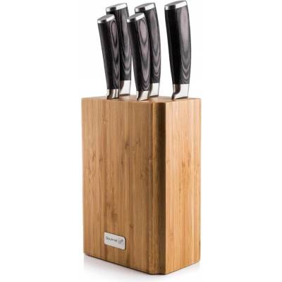 G21 Sada nožů Gourmet Stone 5 ks bambusový blok G21 GMS 5BBB
