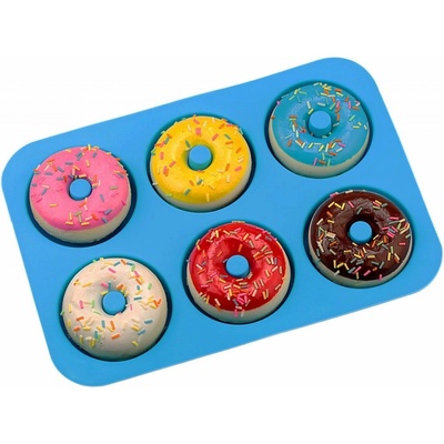 Kitchen&home AG433D silikon forma na donuty koblihy 26x18cm modrá