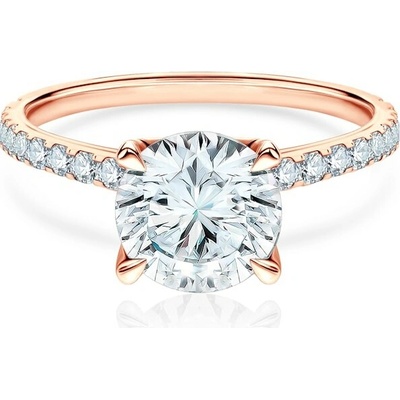 Savicki Zásnubný prsteň Share Your Love ružové zlato laboratórne diamanty SYL P1 1 LAB R