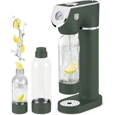 BERLINGERHAUS Výrobník sódy SODABAR + 2 fľaše Matte Green Collection