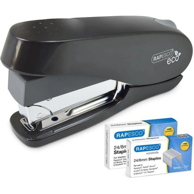 Rapesco Телбод Eco Luna, 24/6 и 26/6, за 50 листа, черен, с (1055120053)