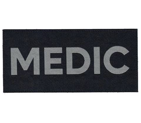 MEDIC Patch 15x7 cm Farba: Black