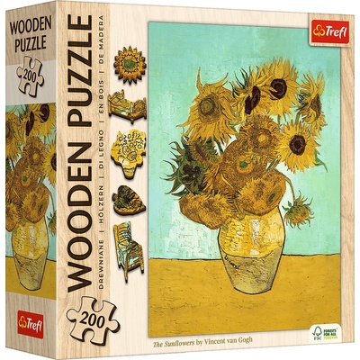TREFL Dřevěné Art Vincent van Gogh Slunečnice 200 dielov