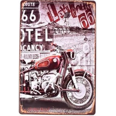 Ceduľa I Love Route 66 Vintage style 30cm x 20cm Plechová tabuľa