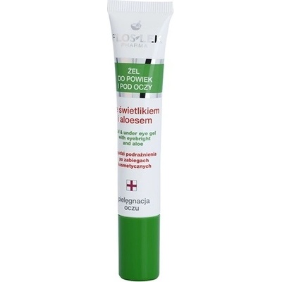 FlosLek Pharma eye Care gel na oční okolí se světlíkem a aloe vera 15 ml