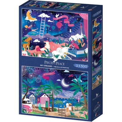 Pieces & Peace - Puzzle 2x500 My Dreams - 500 piese
