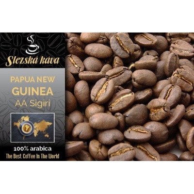Slezská káva a čaj Papua Nová Guinea AA Sigiri hrubě mletá překapávaná french press 250 g