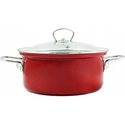 BELIS Smaltovaný kastról s pokrievkou 24 cm – 4,5 l – ECO-CERAMIC - 42524-088DB9N5