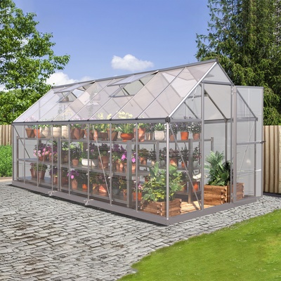 BestBerg se základnou SH-9 9 m² 480 x 182 x 208 cm stříbrná – Zboží Dáma