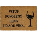 Trade Concept Kokos Ľan s lahví vína Hnedá 40 x 60 cm