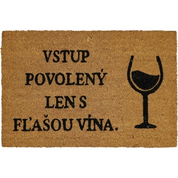 Trade Concept Kokos Ľan s lahví vína Hnedá 40 x 60 cm