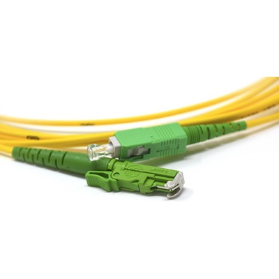 Conneu Оптични пач корди E2000/APC - SC/АPC сингъл мод, симплекс, 1м (CNFJ-E2ASCAOS2SYE3mm-1)